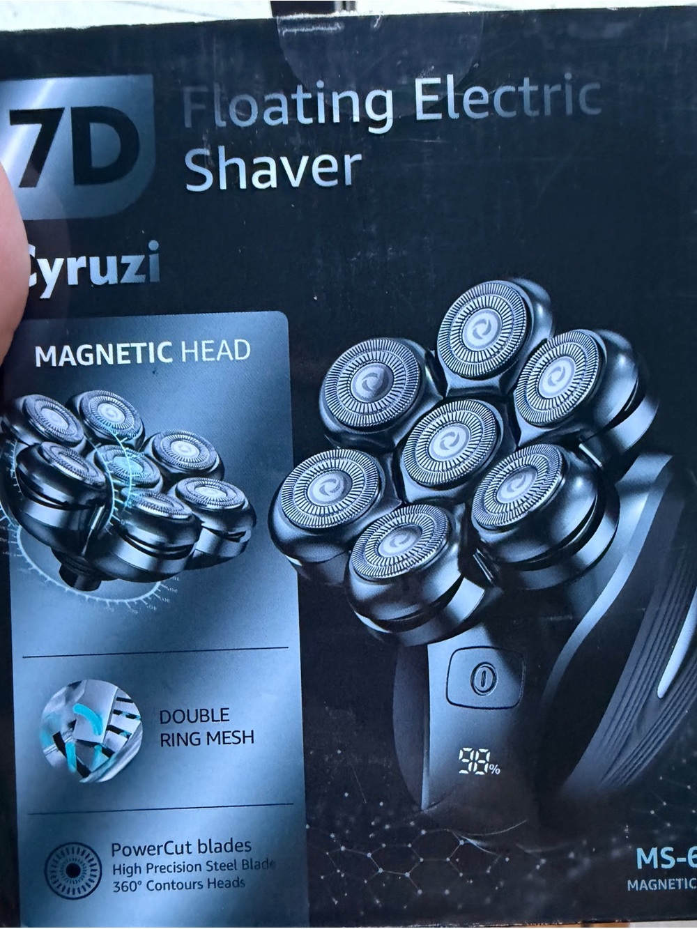 🆕 Men's Electric Shaver Head Shavers for Bald Men: 7D Floating Electric shaver